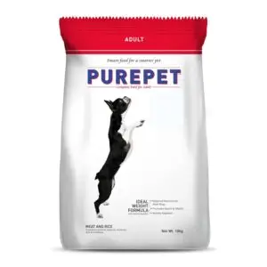 PUREPET Meat and Rice Adult Dog Pellet Food, 10kg